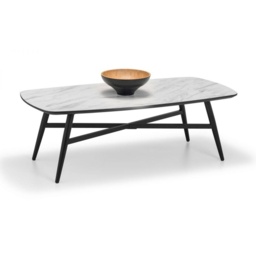 Julian Bowen Caruso Rectangular Marble Effect Coffee Table - thumbnail 2