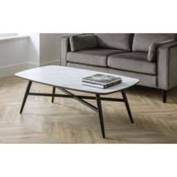 Julian Bowen Caruso Rectangular Marble Effect Coffee Table - thumbnail 1