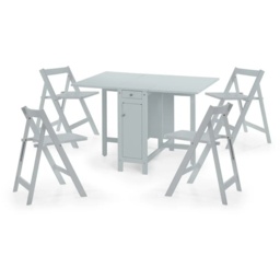 Julian Bowen Savoy Dining Set - Light Grey - thumbnail 3