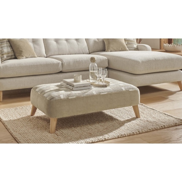 Reya Bench Footstool in Fabric - Fabric Grade B - image 1