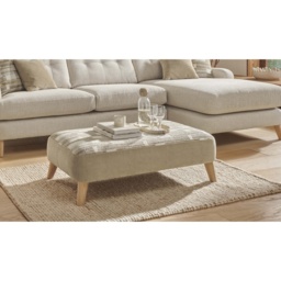 Reya Bench Footstool in Fabric - Fabric Grade B - thumbnail 1