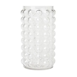 BHS Medium Bobble Glass Vase - Clear - thumbnail 1