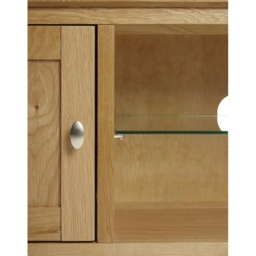 Hardwick Oak Small Media Stand - thumbnail 3