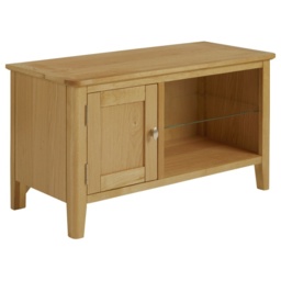 Hardwick Oak Small Media Stand - thumbnail 2