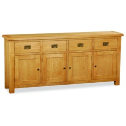 Ascot Rustic Oak Extra Large Sideboard - thumbnail 2