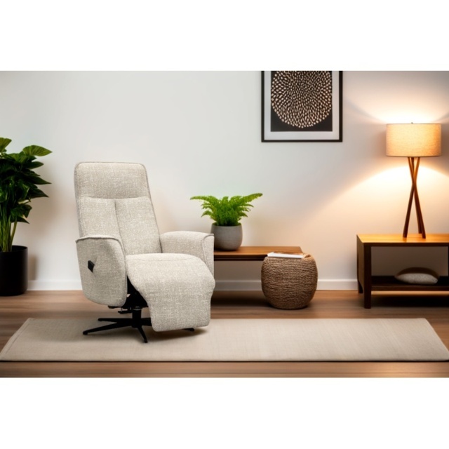 G Plan Odense Elevate Chair with Headrest - Leather Grade L - Black Base - Yes - image 1