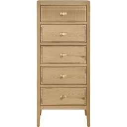Illinois 5 Drawer Wellington Chest - Oak - thumbnail 4