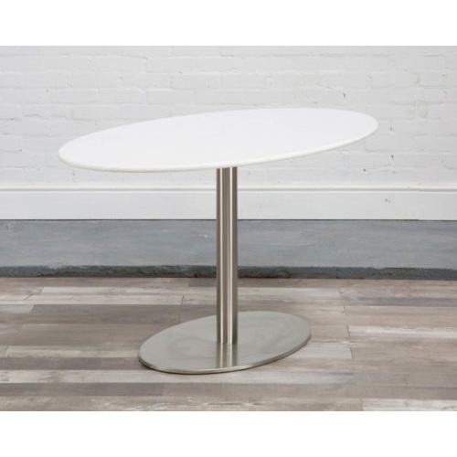 HND Helsinki Oval Dining Table - 160cm x 90cm - Glass - image 1
