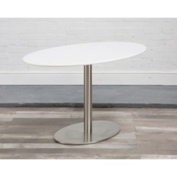 HND Helsinki Oval Dining Table - 160cm x 90cm - Glass - thumbnail 1