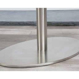 HND Helsinki Oval Dining Table - 160cm x 90cm - Glass - thumbnail 4