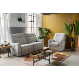 Parker Knoll Hudson 23 2 Seater Power Recliner Sofa - Double Power with Adjustable Lumbar, Headrest and USB Ports - Leather - thumbnail 1
