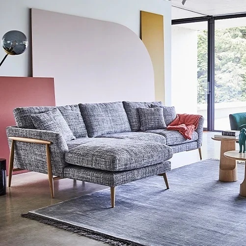 Ercol Forli Chaise End 3 Seater Sofa - Fabric Grade T2 - LHF - image 1