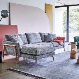 Ercol Forli Chaise End 3 Seater Sofa - Fabric Grade T2 - LHF - thumbnail 1