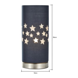 BHS Glow Stars Table Lamp - Navy - thumbnail 2