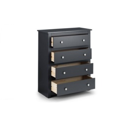 Julian Bowen Radley 4 Drawer Chest - Anthracite - thumbnail 4