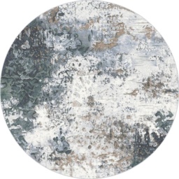 Mastercraft 063-0395/7656 Galleria Round Rug - Blue - 200cm Circle - thumbnail 1