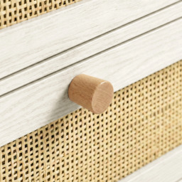 Wovena Rattan 2 Door Wardrobe with Drawers - thumbnail 6