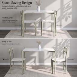 Breakfast 2 Seater Dining Table and Chairs - thumbnail 5