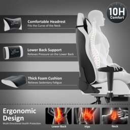 Xstriker Velvet Gaming Chair with Footrest – Wide Ergonomic Chair - thumbnail 5