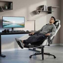 Xstriker Velvet Gaming Chair with Footrest – Wide Ergonomic Chair - thumbnail 3
