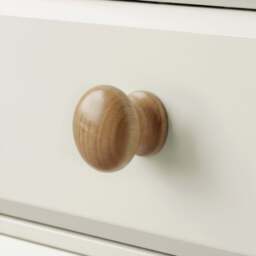 Haven White Painted Chest of Drawers 4 Drawer - Oak Top - thumbnail 6