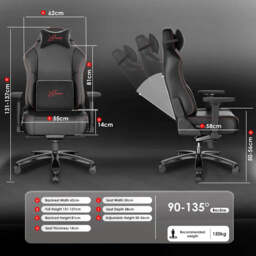 Xstriker Gaming Chair with Thick Seat Computer Home Office Chair - thumbnail 6
