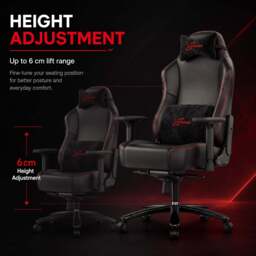 Xstriker High-Back Ergonomic Gaming Chair with Lumbar Support - thumbnail 6