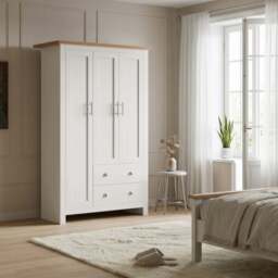 Shaker Triple Wardrobe With Drawers And Shelves - thumbnail 4