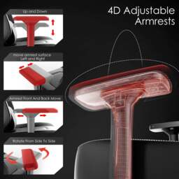 Xstriker High Back Gaming Chair - Ergonomic Office Chair 4D Armrest - thumbnail 6