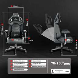 Xstriker High Back Gaming Chair - Ergonomic Office Chair 4D Armrest - thumbnail 5