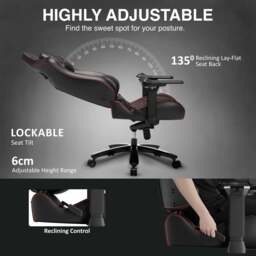 Gaming Office Chair Comfy 5D Armrest Ergonomic Computer Chair - thumbnail 5