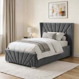 Velvet Ottoman Storage Bed - Sunrise Ottoman Bed Frame - thumbnail 1