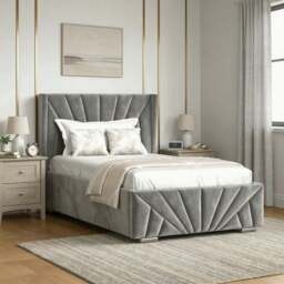 Velvet Ottoman Storage Bed - Sunrise Ottoman Bed Frame - thumbnail 6