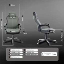 Xstriker Ergonomic Small Gaming Chair with Lumbar Support - thumbnail 5