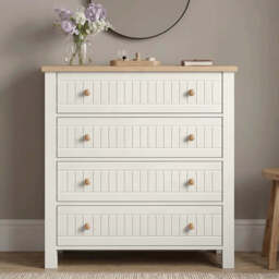 Linra Painted 3 Piece Bedroom Set - Oak Top - thumbnail 6