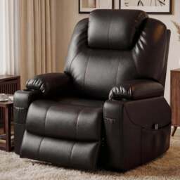 Electric Riser Recliner Chair For Elderly with Heat & Massage - thumbnail 4