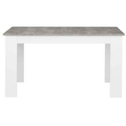 Grey Marble Finish 4-6 Seater Dining Table and Chairs Set - thumbnail 3