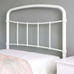 Metal Bed Frame with Curved Headboard, Single, Double and King - thumbnail 4