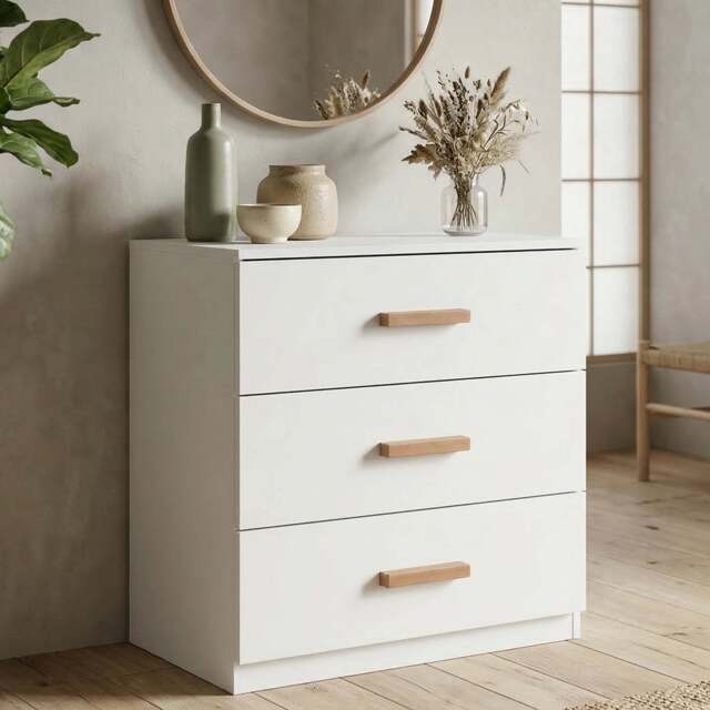 Blythe 3 Drawer Chest - Small Chest of Drawers - image 1
