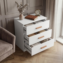 Blythe 3 Drawer Chest - Small Chest of Drawers - thumbnail 4