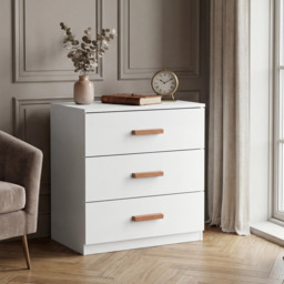 Blythe 3 Drawer Chest - Small Chest of Drawers - thumbnail 2