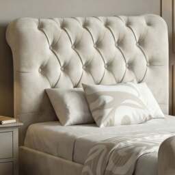 Chesterfield Velvet Ottoman Storage Bed Single Beige - thumbnail 3