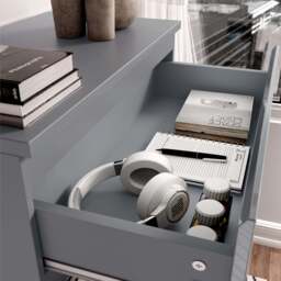 High Gloss 4 Drawer Chest of Drawers - Bedroom Drawers - thumbnail 5