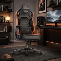 Xstriker High Back Ergonomic Gaming Chair with Lumbar Support - Orange
