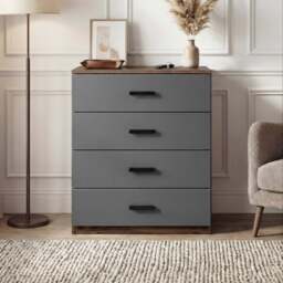 Blythe 3 Piece Bedroom Set - Walnut, Wardrobe & Drawers - thumbnail 3