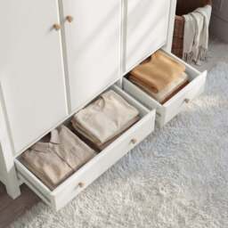 Haven White 3 Door Wardrobe With Drawers and Adjustable Shelves - thumbnail 5