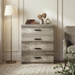 Blythe Ash Grey 4 Piece Bedroom Furniture Set - thumbnail 3
