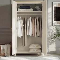Linra White Painted 3 Piece Bedroom Furniture Set - Oak Top - thumbnail 6