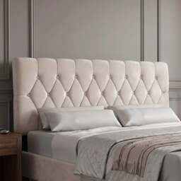 Velvet Bed Frame Double & King Size with Adjustable Headboard - thumbnail 3