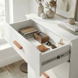 Tall 5 Drawer Chest of Drawers - Bedroom Storage - thumbnail 5